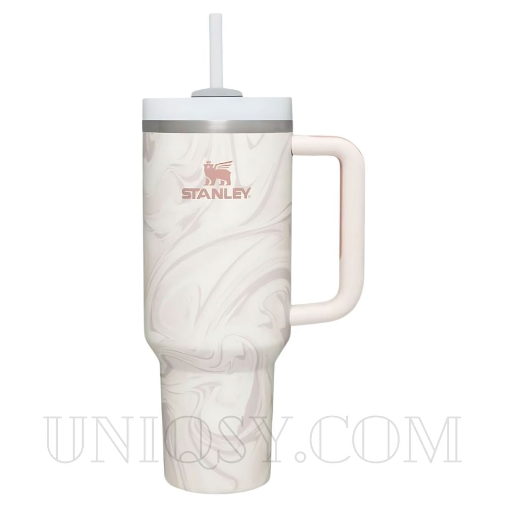 Stanley 40 OZ Tumbler with Handle and Straw Lid - Stainless Steel