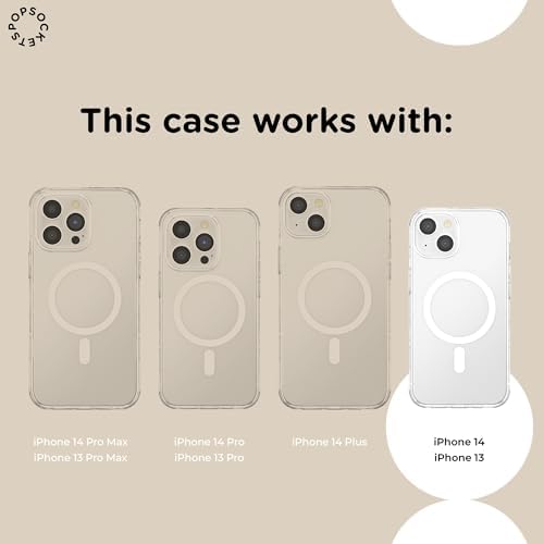 PopSockets iPhone 13 Phone Case with MagSafe- Cottage Tutu Blue