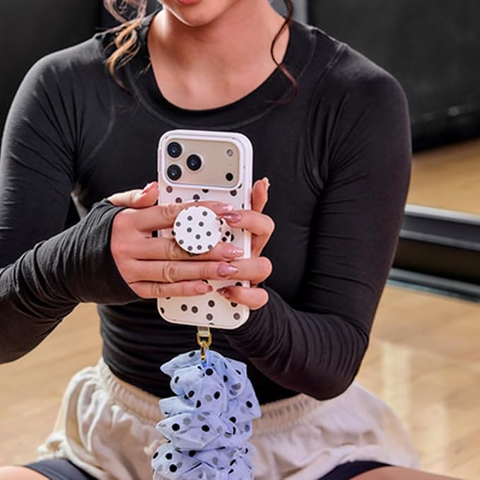 PopSockets iPhone 16/17E Phone Case with MagSafe- Spotlight Dots | Magnetic, Wireless Charging, Camera & Drop Protection, Phone, Women, Electronic Accessories, For iPad/Kindle/iPhone/Android