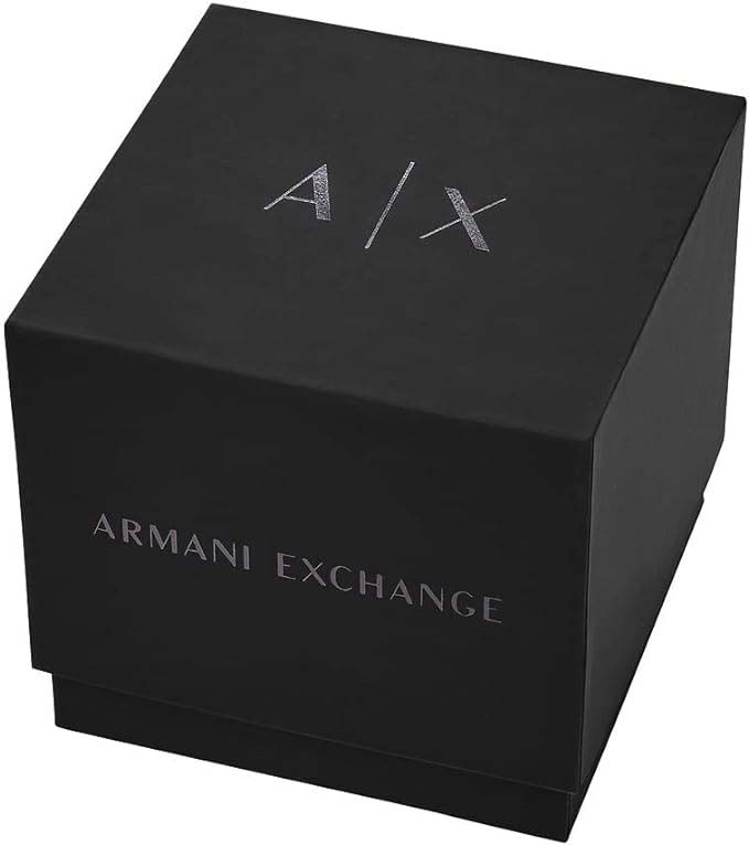 Armani Exchange Cayde AX2722 Men's Analog Watch – Grey Dial with Matching Grey Stainless Steel Strap